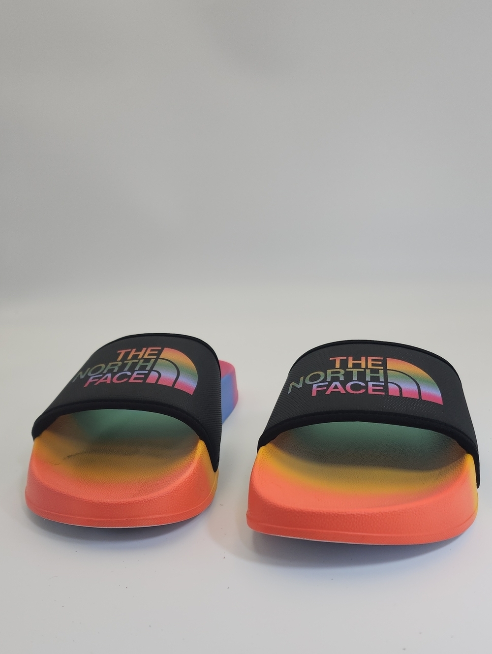 THE NORTH FACE BASE CAMP III SLIDE SANDAL IN PRIDE GRADIENT/ BLACK Sz 9 - Picture 2 of 11